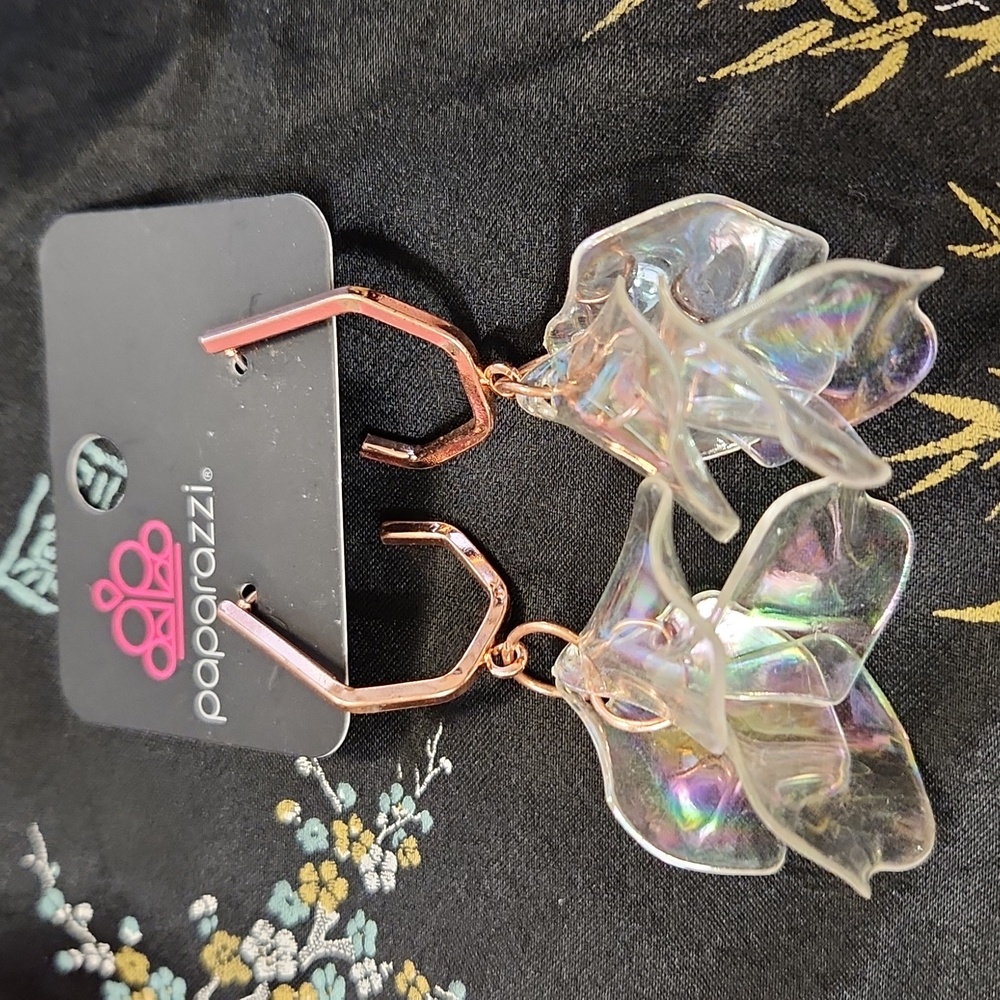 Paparazzi copper & Petals Earrings